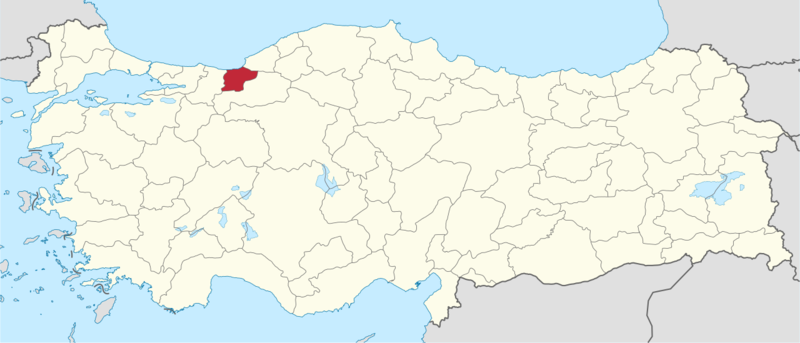 Soubor:Düzce in Turkey.png