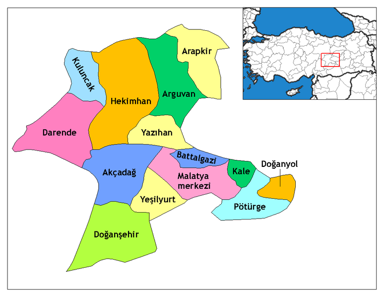 Soubor:Malatya districts.png