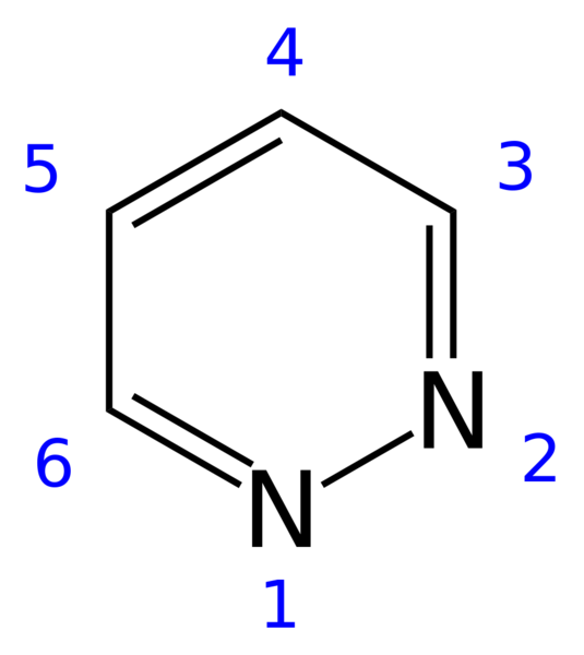 Soubor:Pyridazine 2D numbers.png