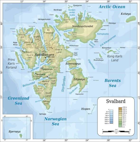 Soubor:Topographic map of Svalbard.png