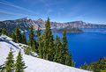 Snow around Crater Lake in June, Crater Lake National Park, Oregon.jpg