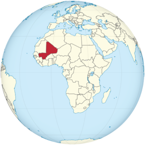 Mali on the globe (Africa centered).png
