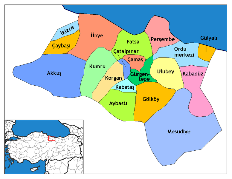 Soubor:Ordu districts.png