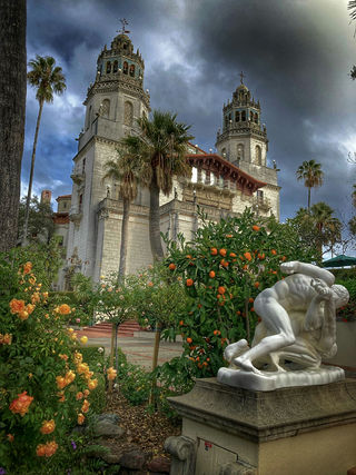 "Hearst Castle is a historic estate in San Simeon."