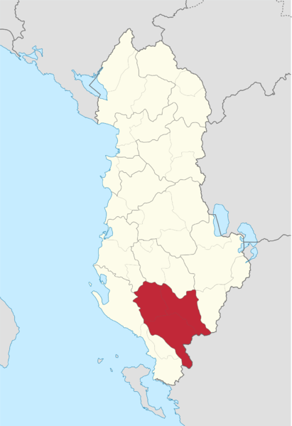 Soubor:Gjirokaster County in Albania.png