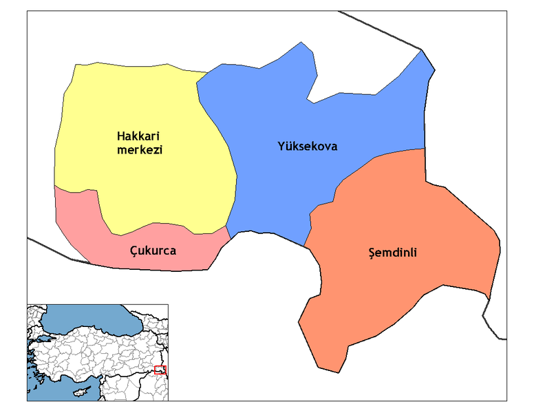 Soubor:Hakkari districts.png