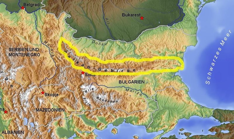 Soubor:Balkangebirge Balkan topo de.jpg