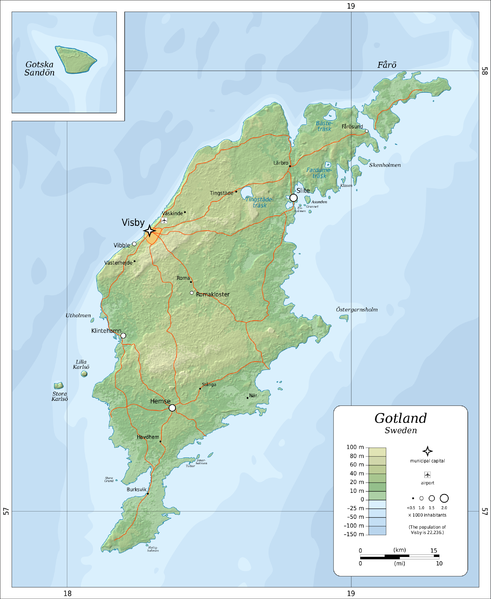 Soubor:Topographic map of Gotland.png