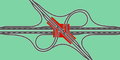 Singlepoint sixramppartialclover interchange.png