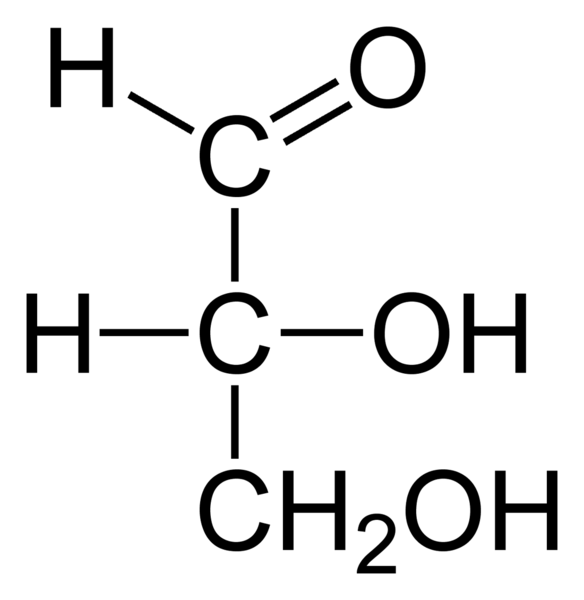 Soubor:D-glyceraldehyde-2D-Fischer.png