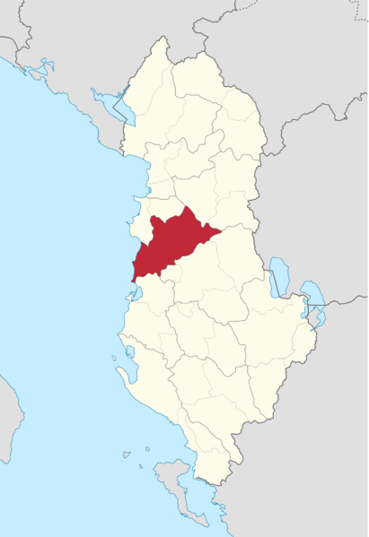 Soubor:Tirana County in Albania.png