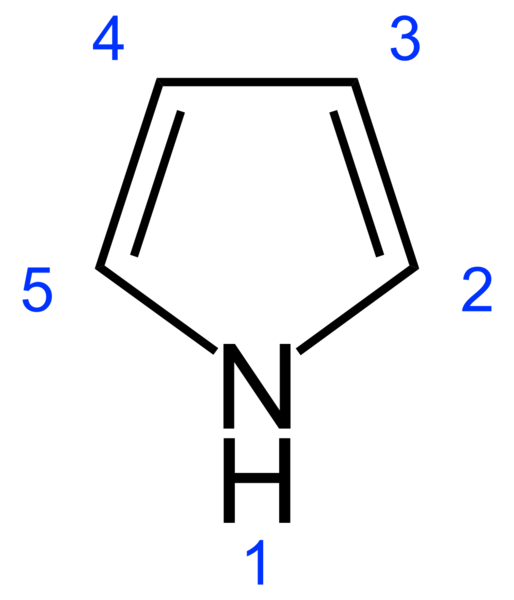 Soubor:Pyrrole-2D-numbered.png