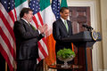 Brian Cowen and President Barack Obama in a press conference.jpg