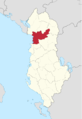 Lezhe County in Albania.png